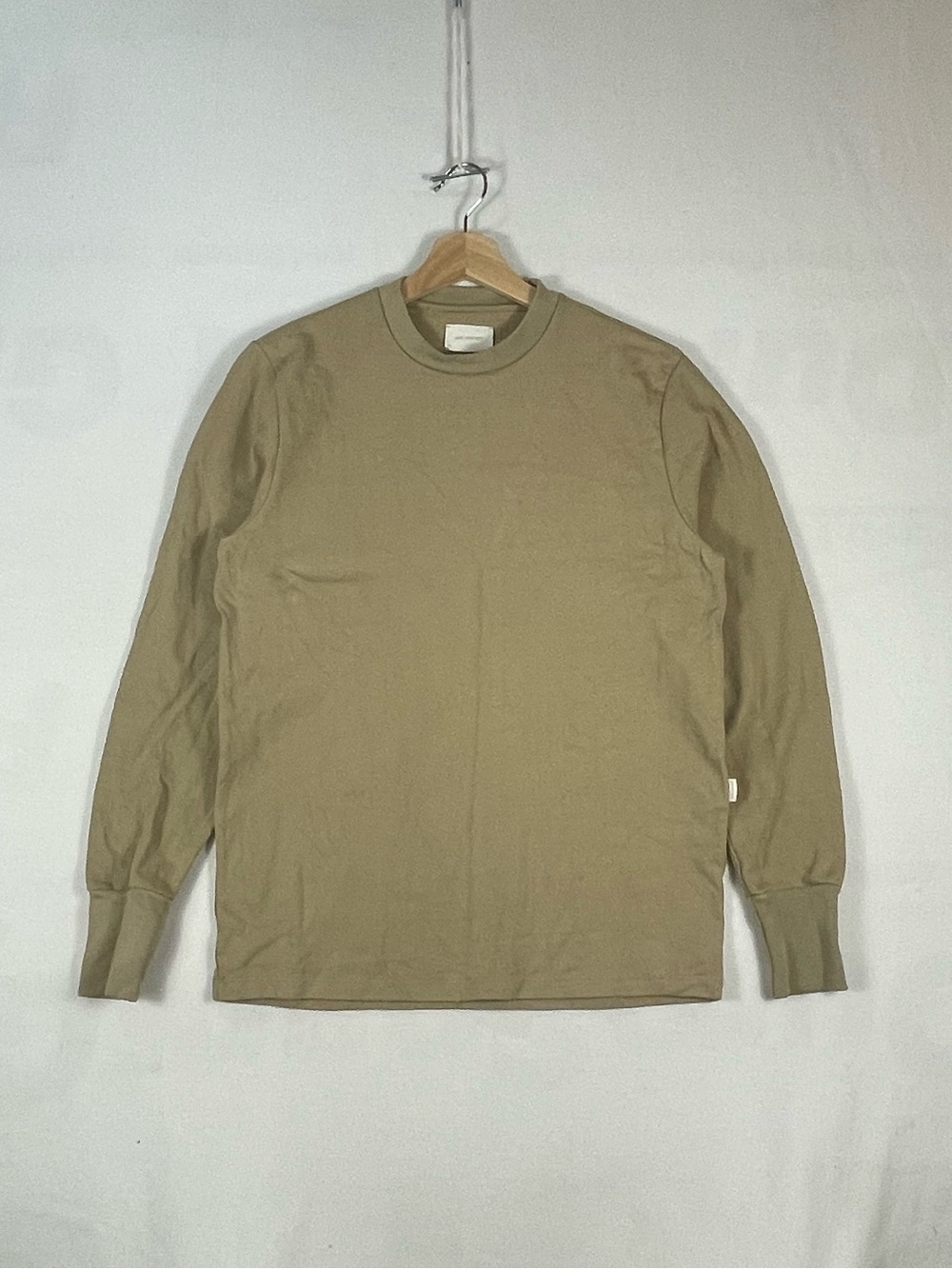 2020 Aime Leon Dore Beige Longsleeve Cotton Shirt Made In Canada Sz XS